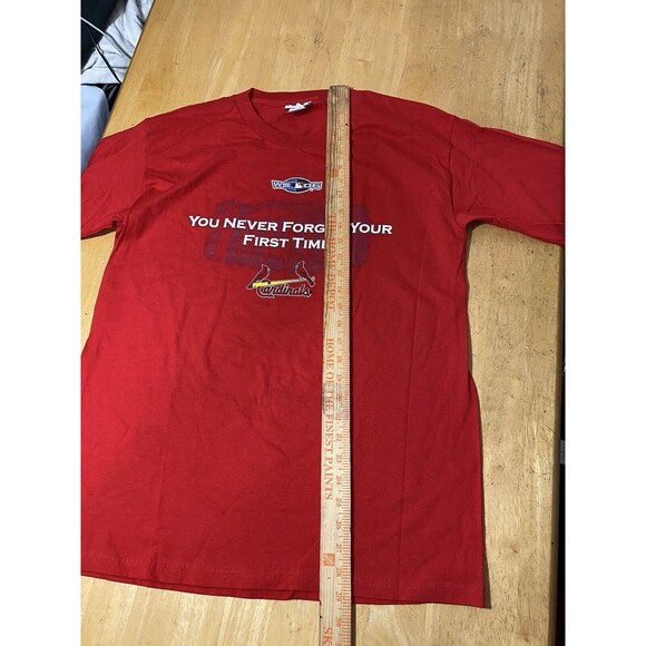 St Louis Cardinals Shirt Red 2006 World Series MLB Men’s Size Medium 20pit2pit - Picture 5 of 5